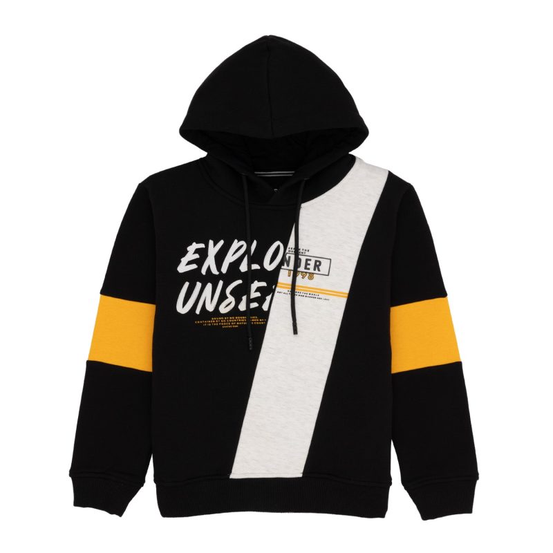 Status Quo Boy'S Mix & Match Hooded Sweatshirt