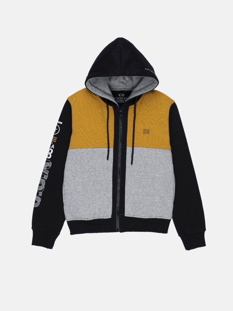 Status Quo Boy'S Colour Blocking Hooded Sweatshirt