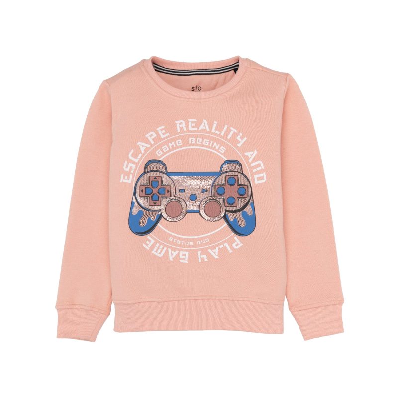 Status Quo Boy'S Printed Round Neck Sweatshirt