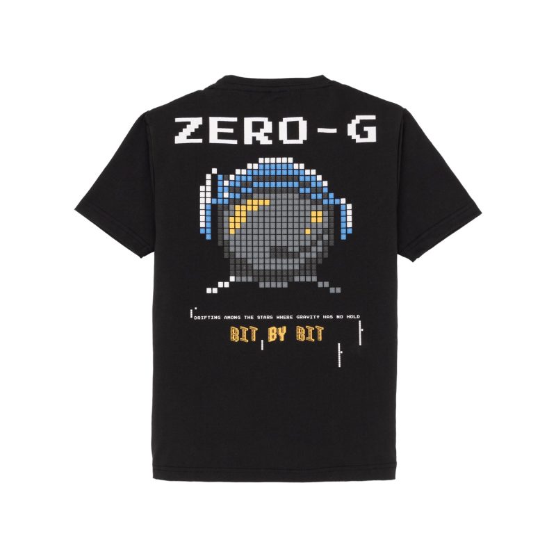 Status Quo Boy'S Space-Themed Printed T-Shirt With Round Neck