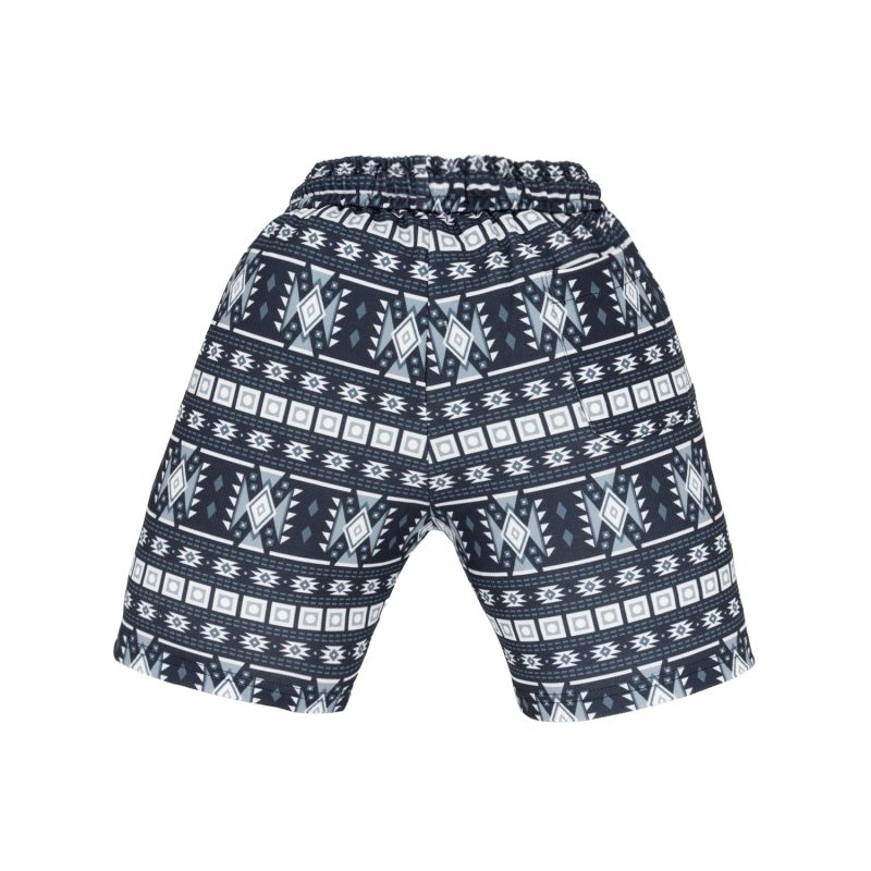 Status Quo Boy'S Tribal Print Polyester Blend Drawstring Shorts