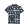 Status Quo Boy'S Tribal Printed Cuban Collar Regular Fit Shirt