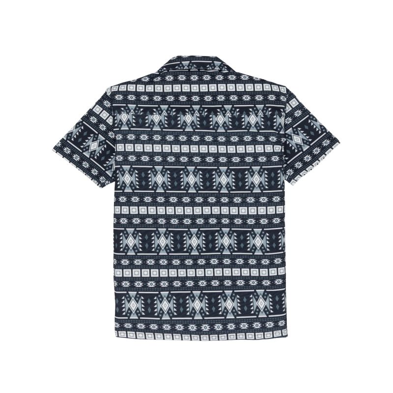 Status Quo Boy'S Tribal Printed Cuban Collar Regular Fit Shirt