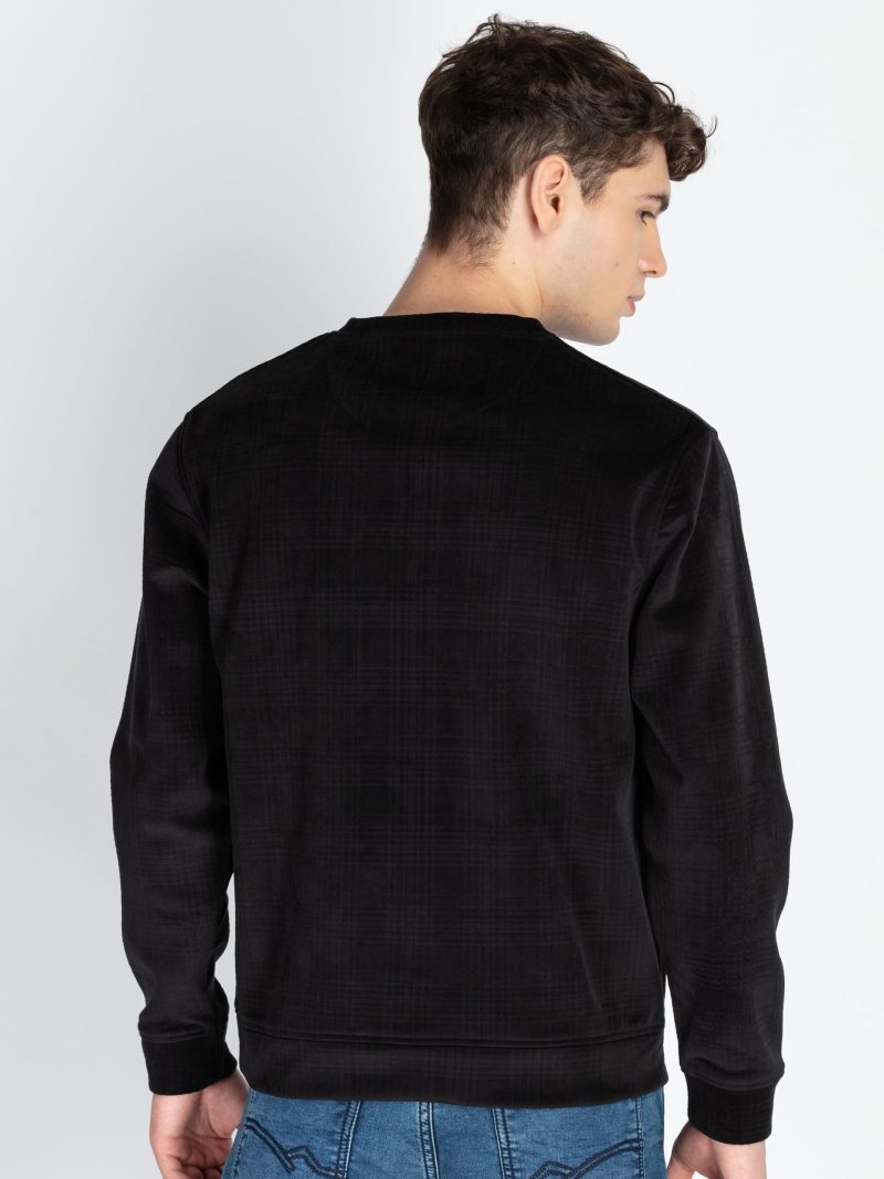 Status Quo Men'S Solid Round Neck Lightweight Sweatshirt