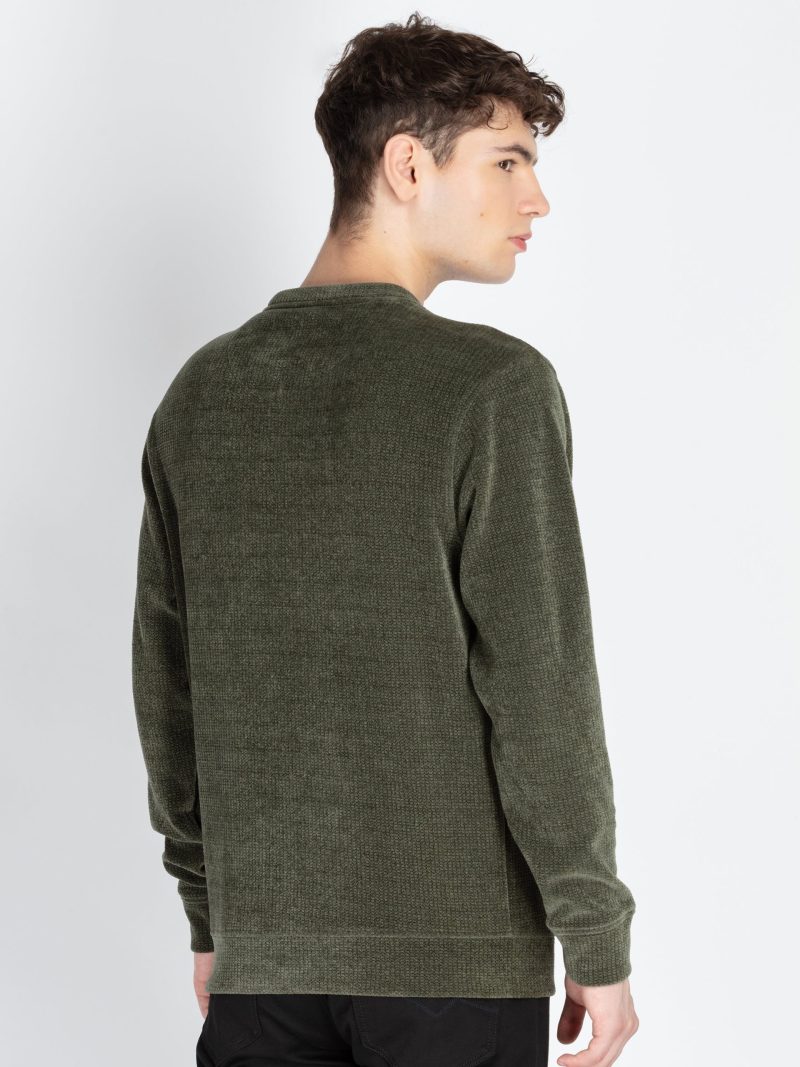 Status Quo Men'S Solid Round Neck Lightweight Sweatshirt