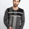 Status Quo Men'S Colour Blocking Round Neck Sweater