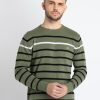 Status Quo Men'S Structure Knit Round Neck Sweater