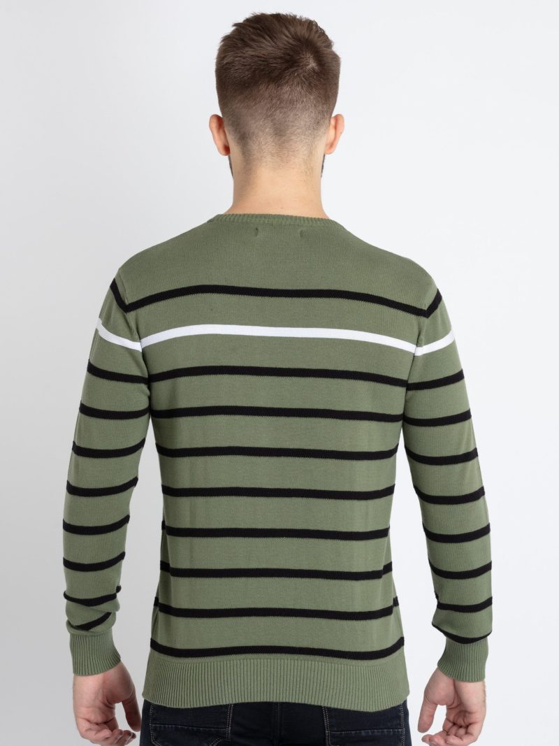 Status Quo Men'S Structure Knit Round Neck Sweater