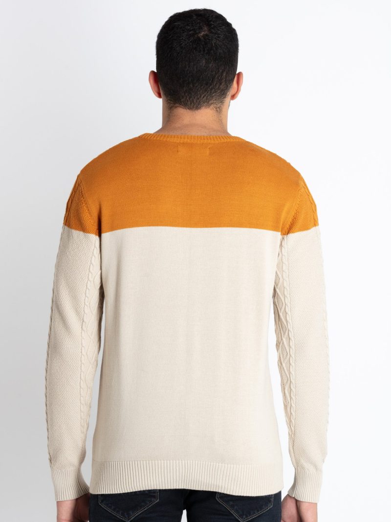 Status Quo Men'S Mix & Match Round Neck Sweater