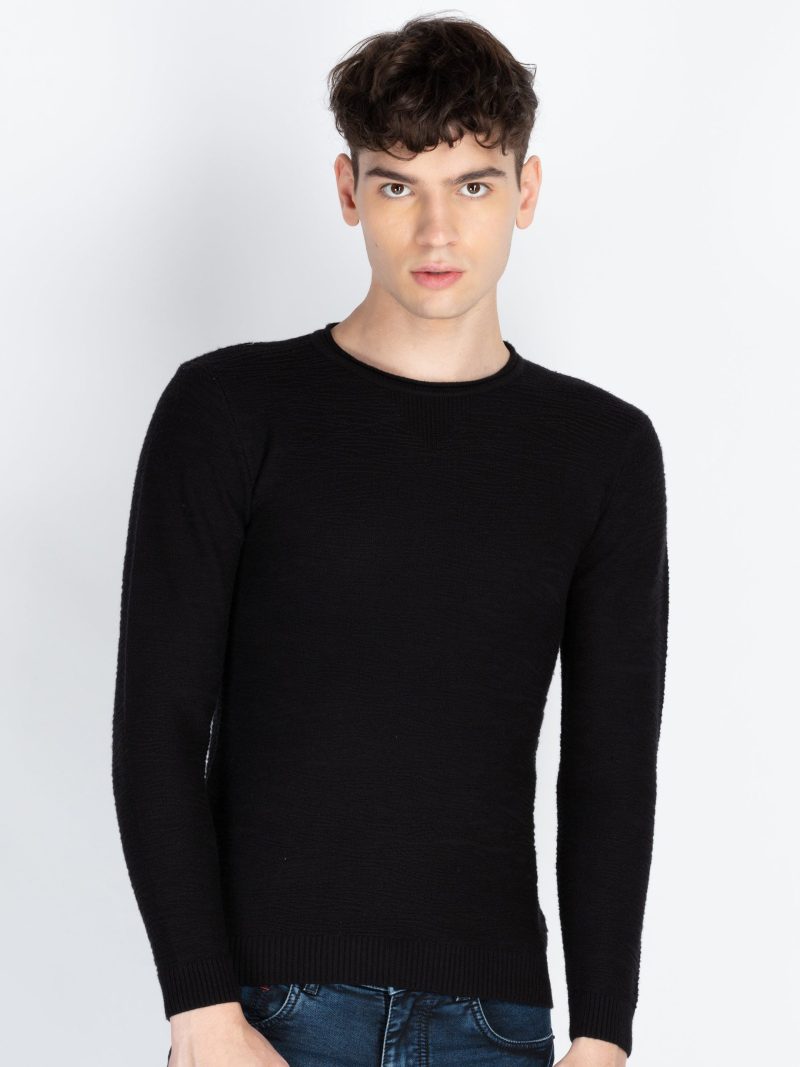 Status Quo Men'S Textured Sweater