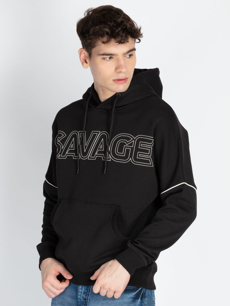 Status Quo Men'S Solid Hooded Sweatshirt