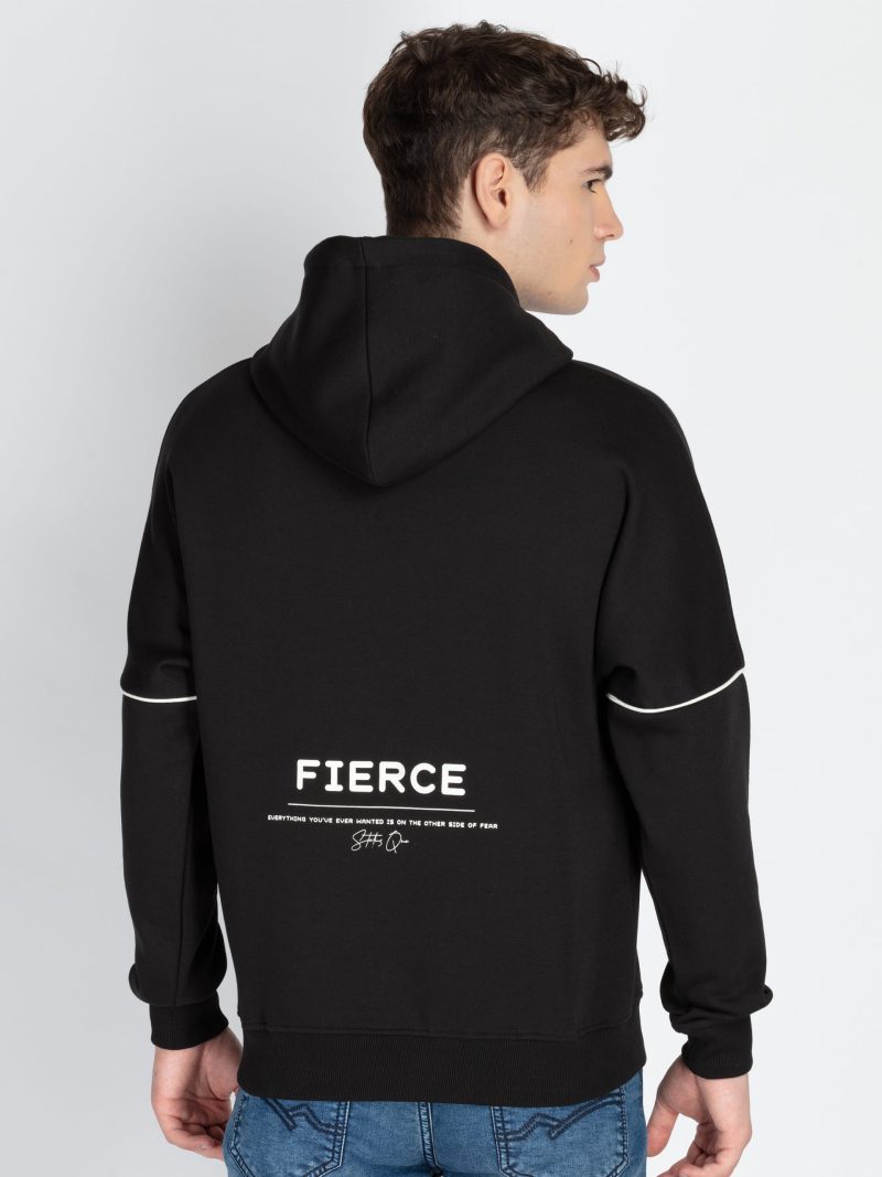 Status Quo Men'S Solid Hooded Sweatshirt