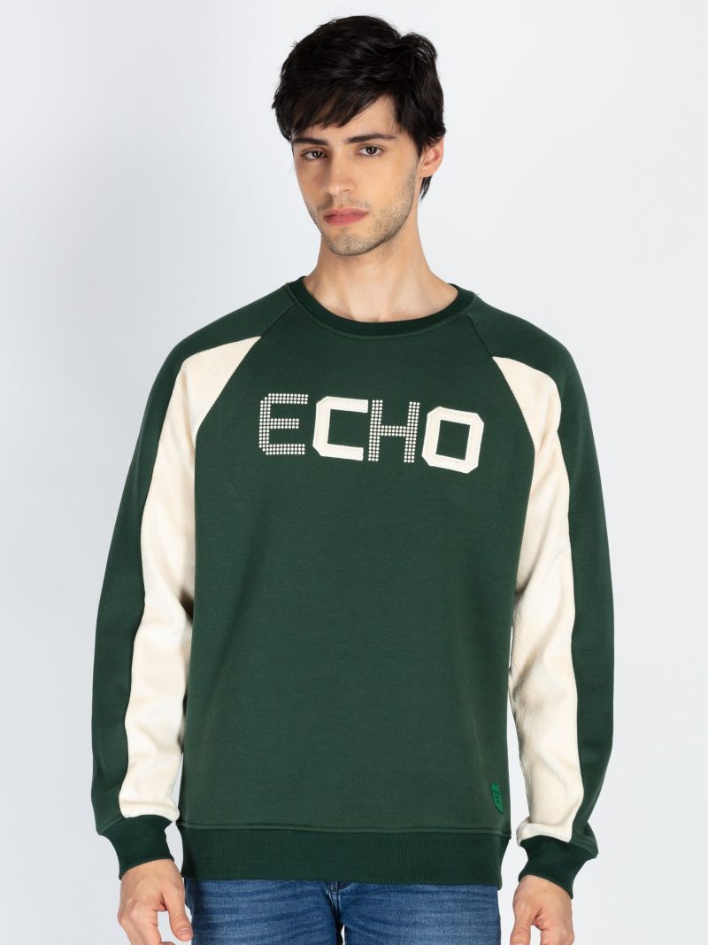 Status Quo Men'S Colorblocked Round Neck Full Sleeve Sweatshirt