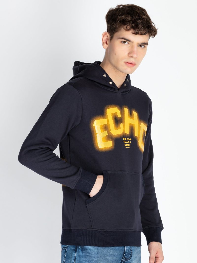 Status Quo Men'S Solid Hooded Sweatshirt