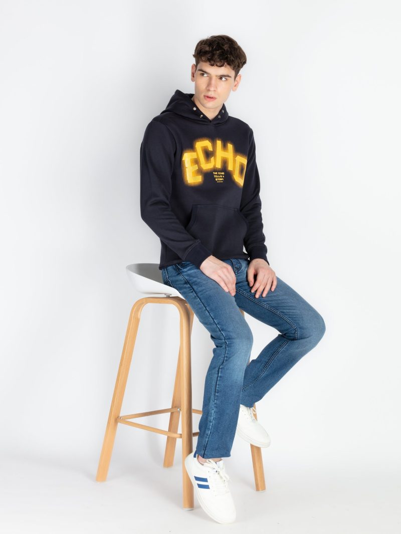 Status Quo Men'S Solid Hooded Sweatshirt