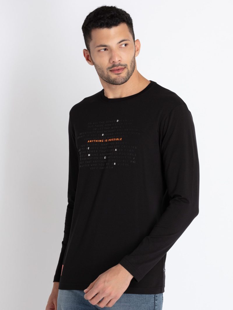 Status Quo Men'S Printed Round Neck T-Shirt