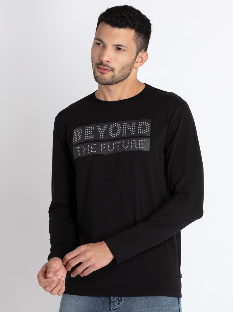 Status Quo Men'S Printed Round Neck T-Shirt