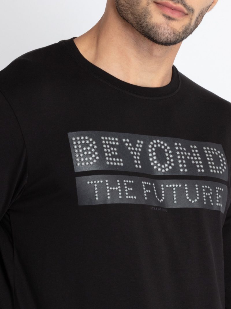 Status Quo Men'S Printed Round Neck T-Shirt