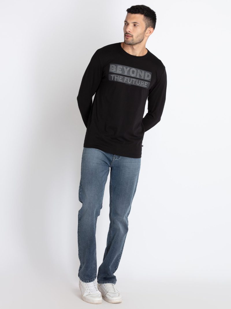 Status Quo Men'S Printed Round Neck T-Shirt