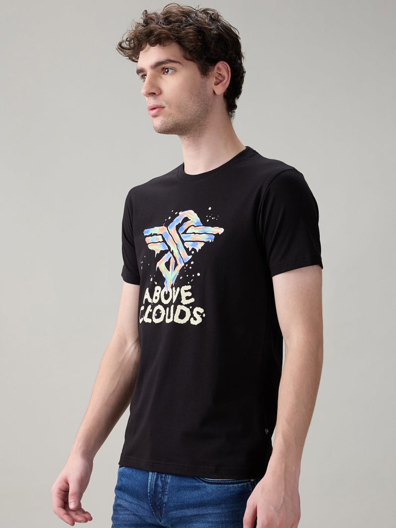 Status Quo Men'S Cotton Half Sleeves T-Shirt With Bold Graphic & Typography Print