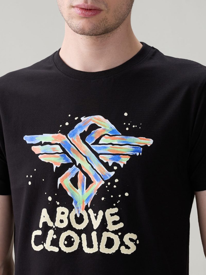 Status Quo Men'S Cotton Half Sleeves T-Shirt With Bold Graphic & Typography Print