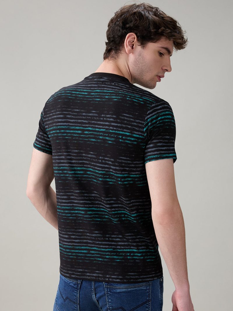 Status Quo Men'S Printed Half Sleeves Round Neck Regular Fit T-Shirt