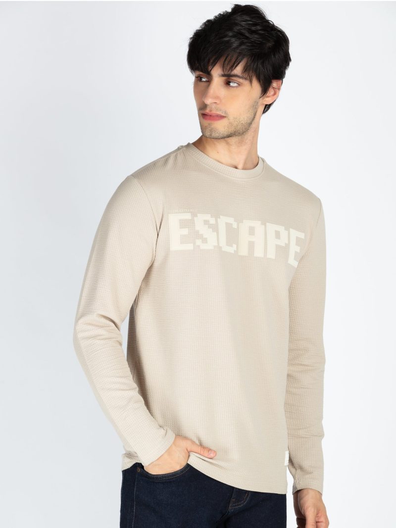 Status Quo Men'S Printed Round Neck Full Sleeve T-Shirt