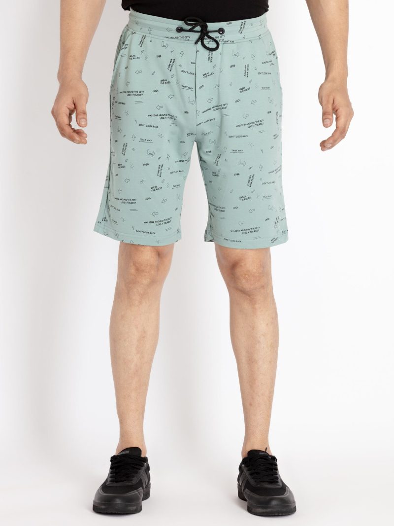 Status Quo Mens Solid Regular Fit Shorts