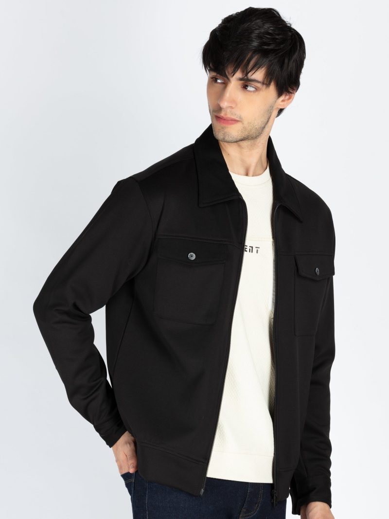 Status Quo Men'S Solid Regular Fit Shacket