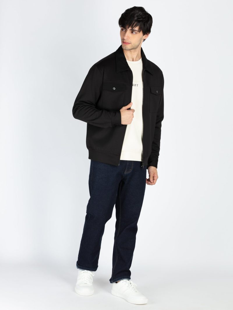 Status Quo Men'S Solid Regular Fit Shacket