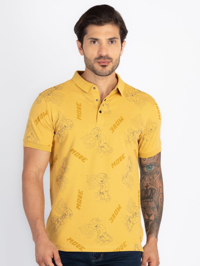 Status Quo Mens All Over Printed Polo T-Shirt