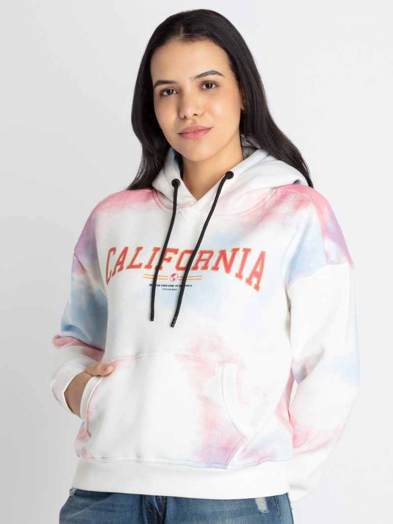 Status Quo Women'S All Over Printed Hooded Sweatshirt