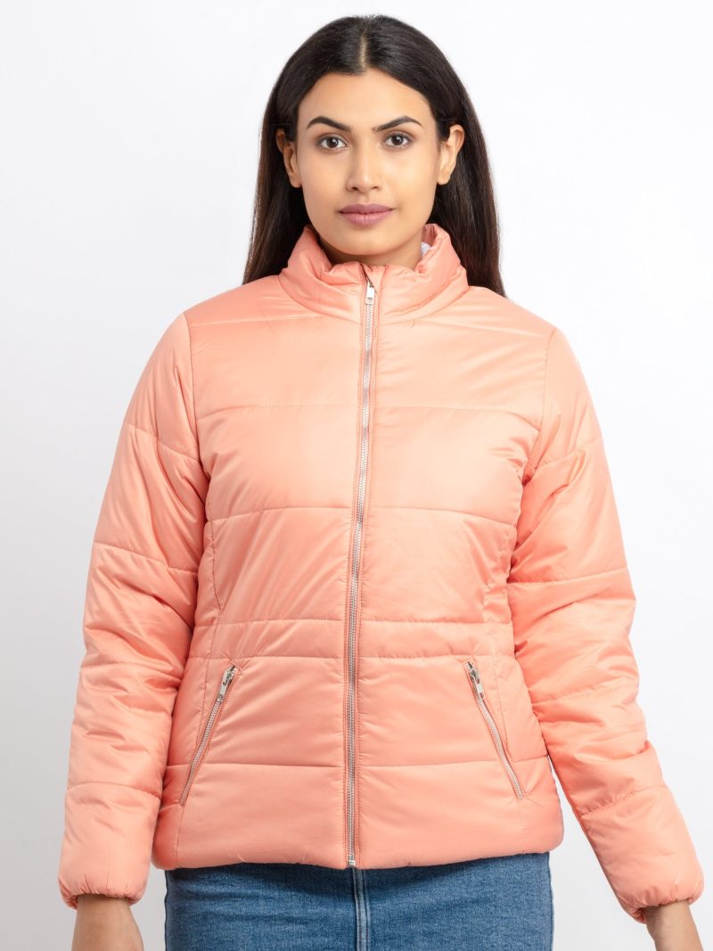 Status Quo Womens Quilted Collar Neck Jacket