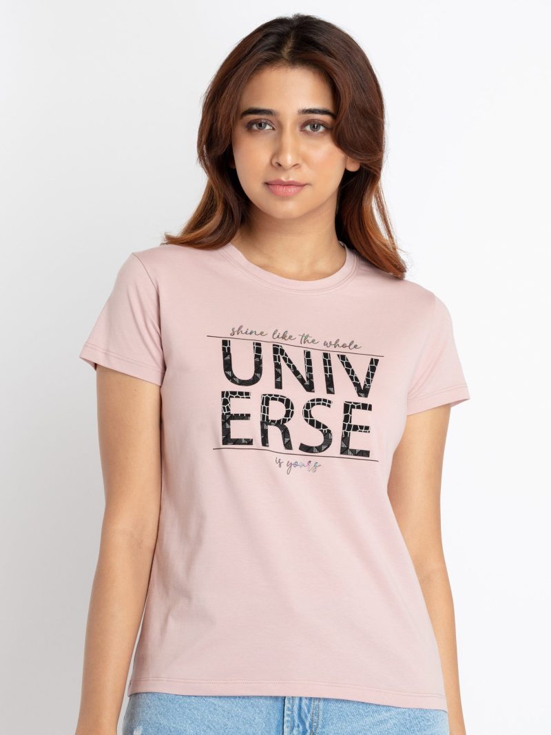 Status Quo Womens Printed Round Neck T-Shirt