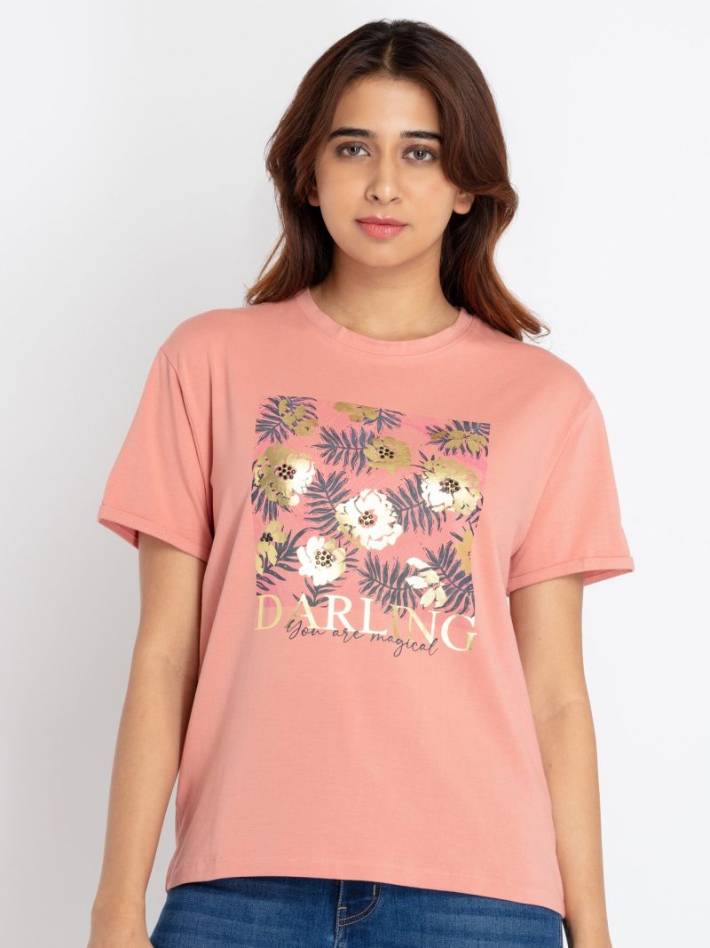 Status Quo Womens Printed Round Neck T-Shirt