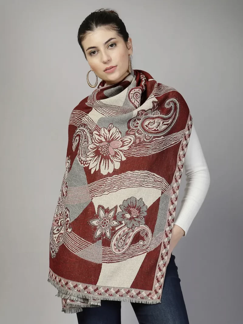 Mafadeny Women Mix Floral And Geometric Patterns
