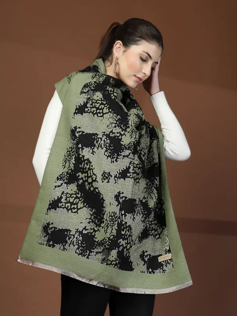 Mafadeny Women'S Warm Winter Stoll With Animal Print