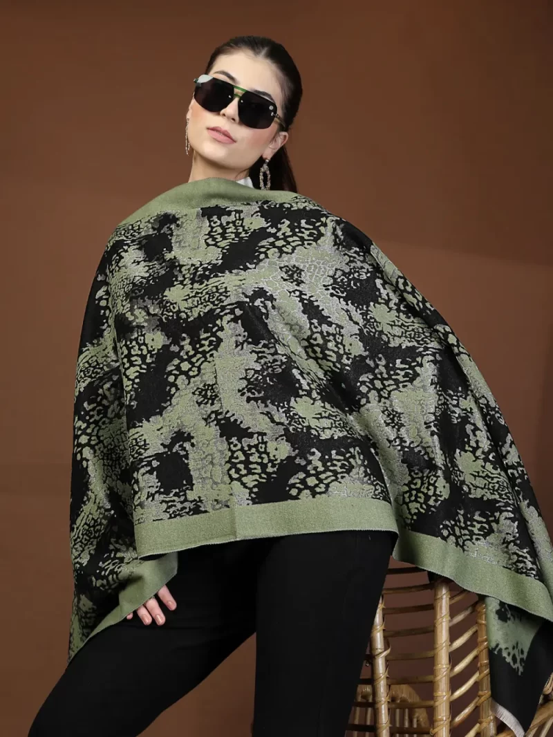 Mafadeny Women'S Warm Winter Stoll With Animal Print