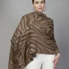 Mafadeny Women'S Stylish Self Design Stole With Subtle Shine