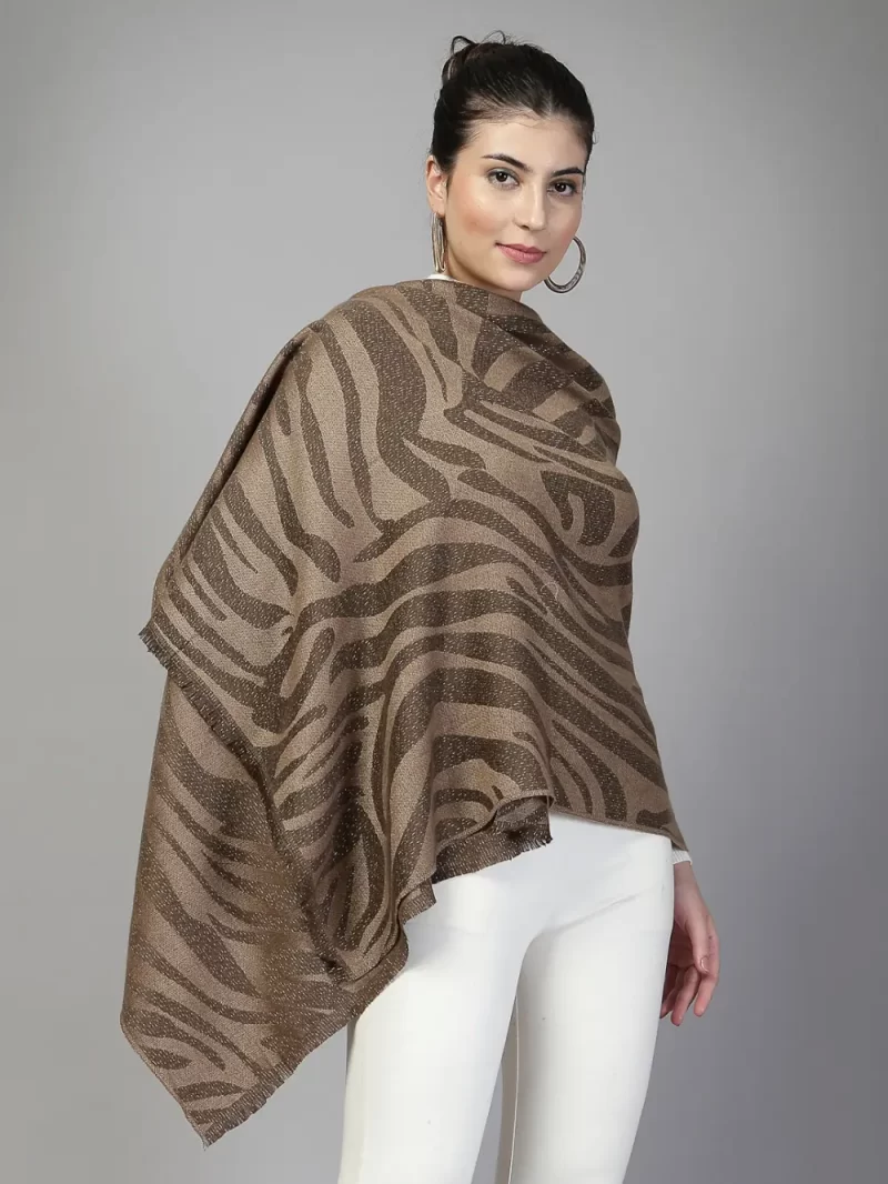 Mafadeny Women'S Stylish Self Design Stole With Subtle Shine