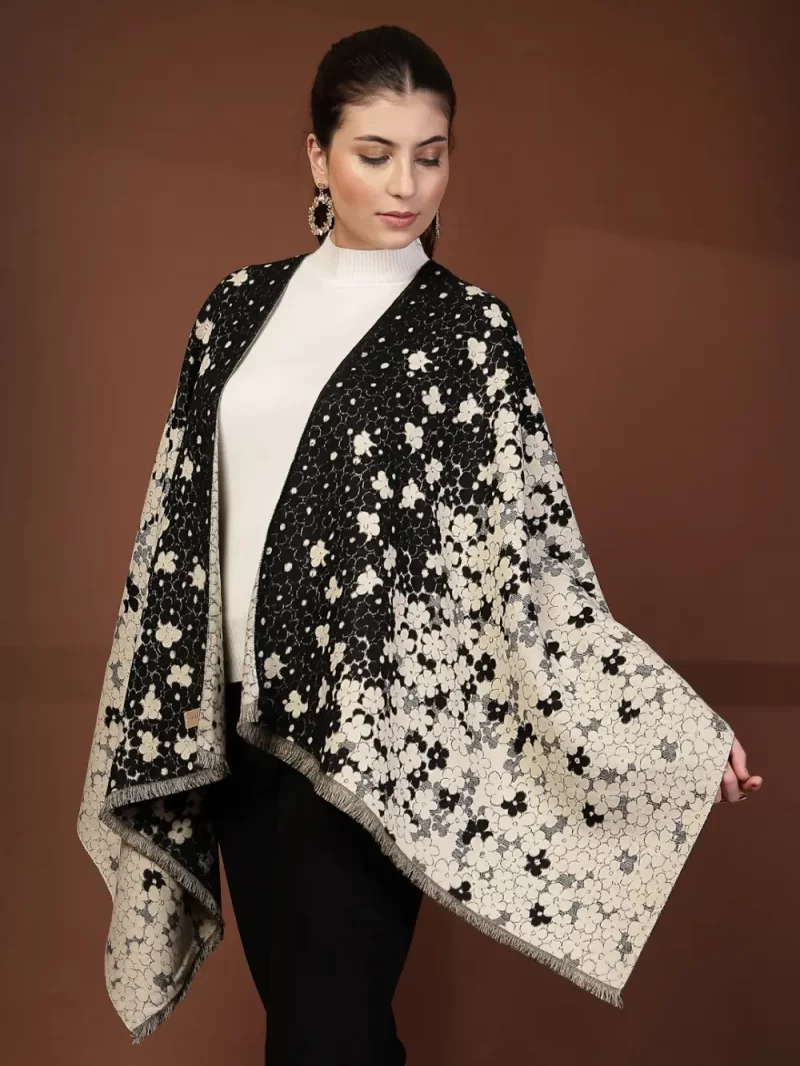 Mafadeny Women Small Flower Printed Stole