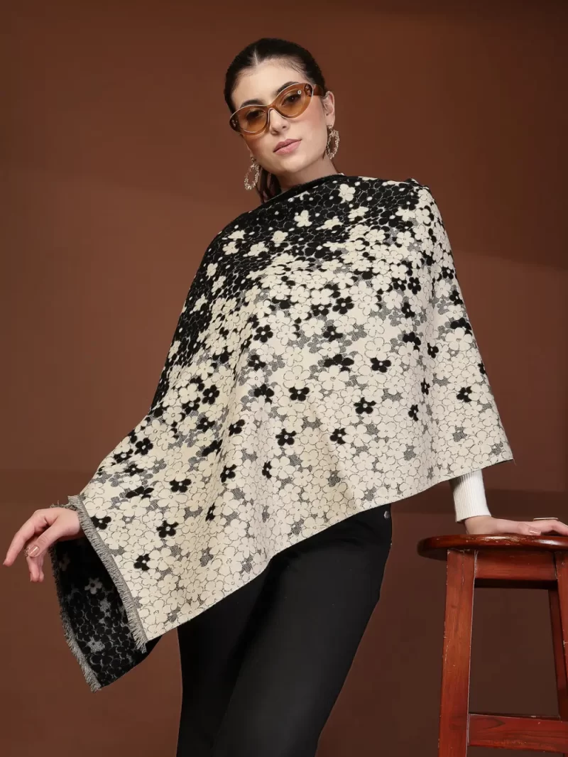Mafadeny Women Small Flower Printed Stole
