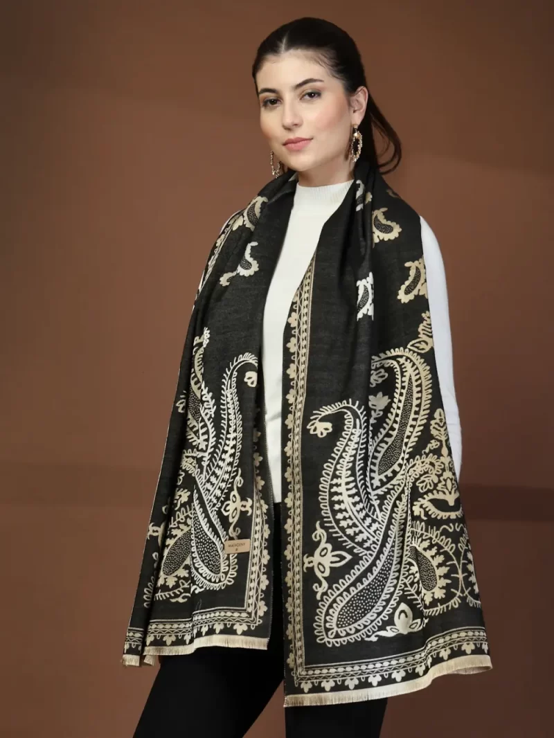 Mafadeny Women Stylish Paisley Printed Stole