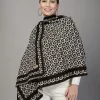 Mafadeny Women Geometric Print Stole Elegant Border