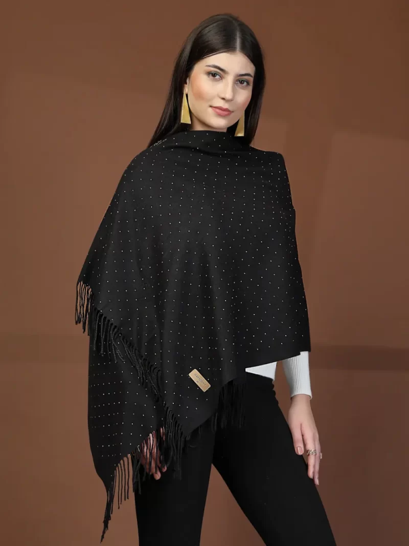 Mafadeny Women Stole With Shine Dots And Tassels