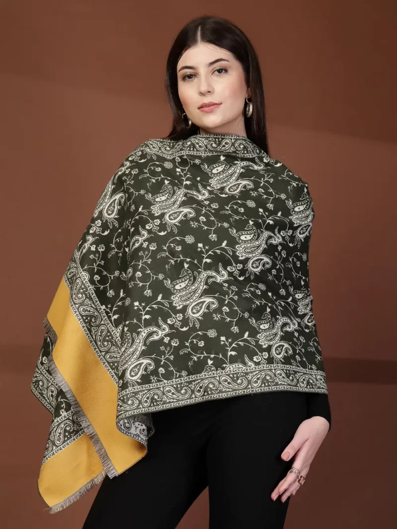 Mafadeny Women Printed Stole With Solid Border