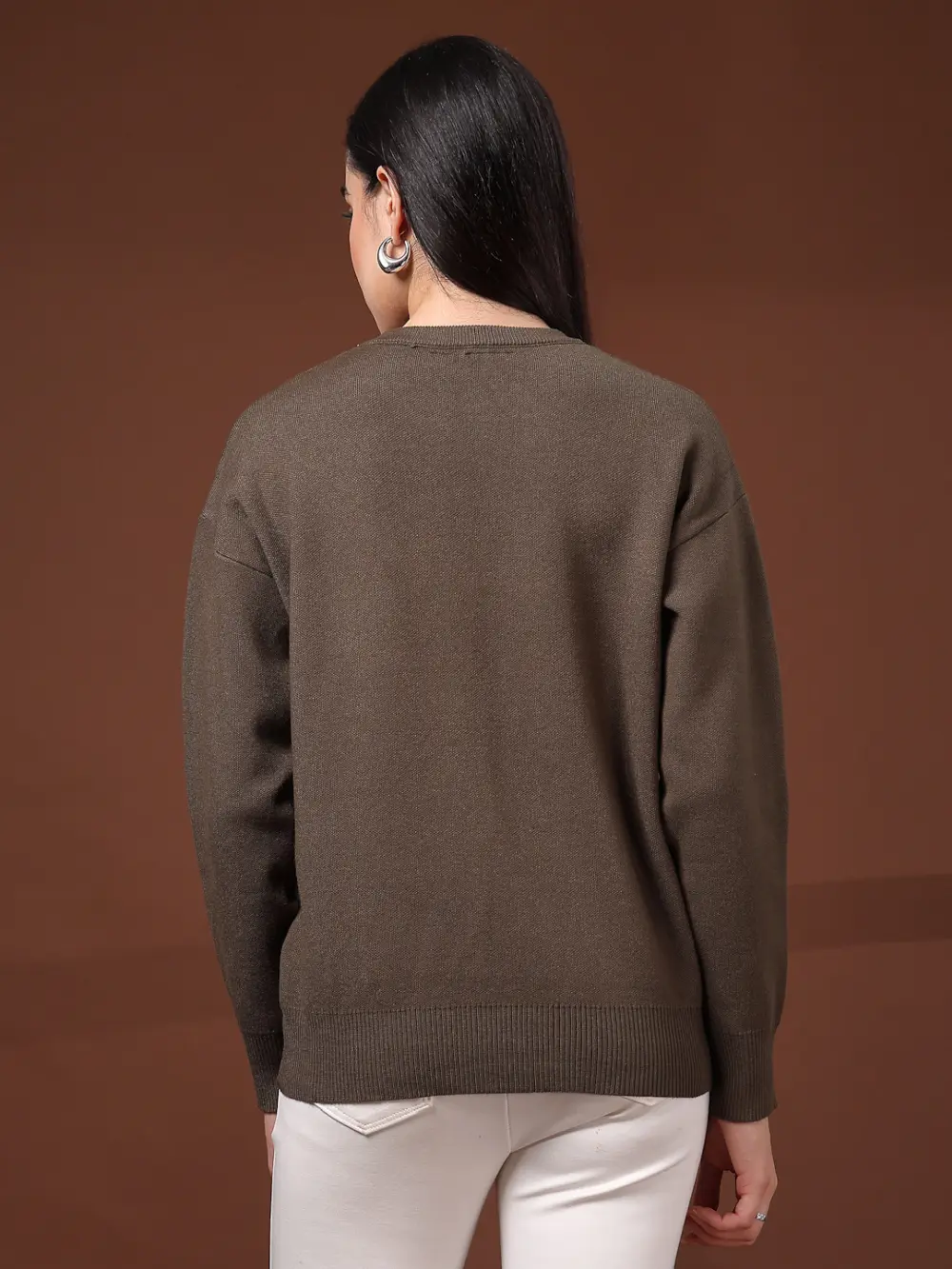 Mafadeny Women'S Long-Sleeve Top With A Swirling Pattern