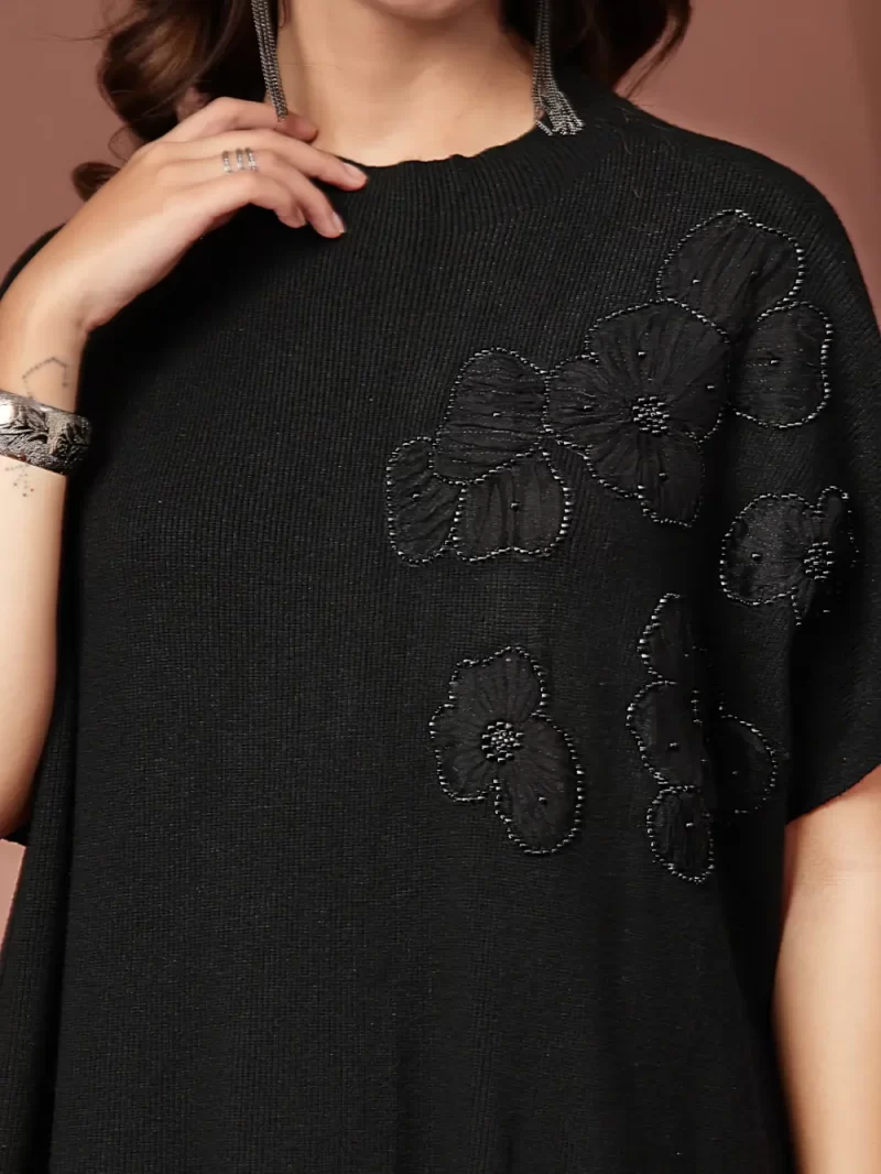 Mafadeny 2 Pcs Co-Ord Set For Women With Floral Design And Fringed Top