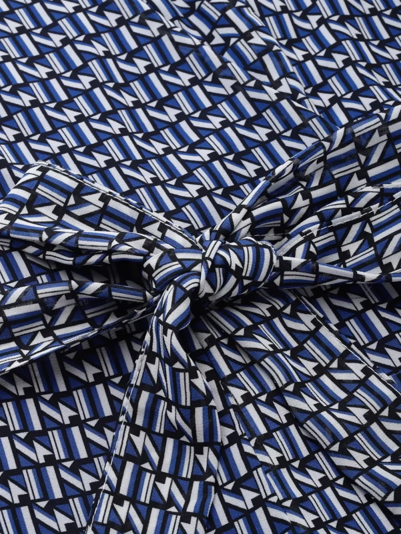 Women'S Printed Sleeveless Jumpsuit With Belt