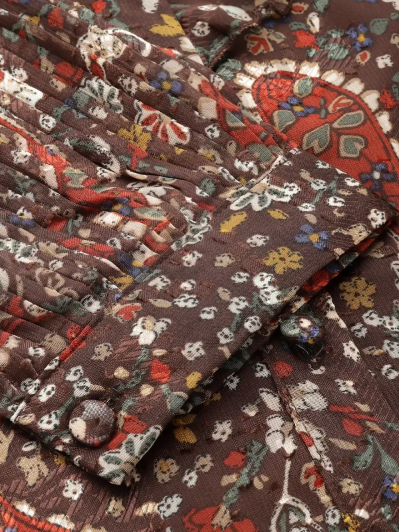 Soft Touch Printed Top With Bow Detail